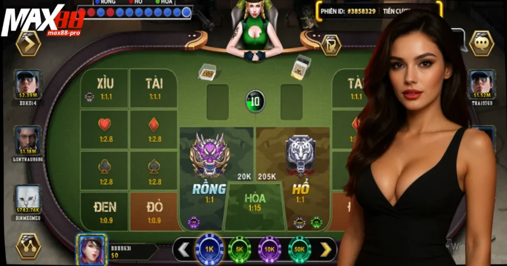 Game Bài Max88 – Đối Kháng Cực Mạnh, Đồ Họa Cực Đỉnh 2 Game bài sở hữu đồ họa 3D cực đỉnh, tốc độ tức thì