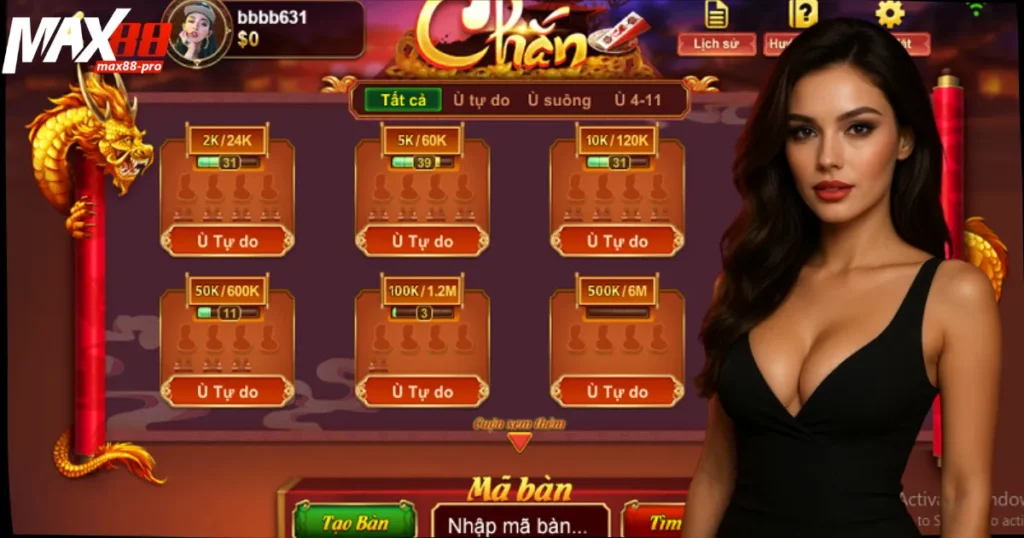 Game Bài Max88 – Đối Kháng Cực Mạnh, Đồ Họa Cực Đỉnh 3 Giao diện hiển thị thông minh, dễ dàng tiếp cận
